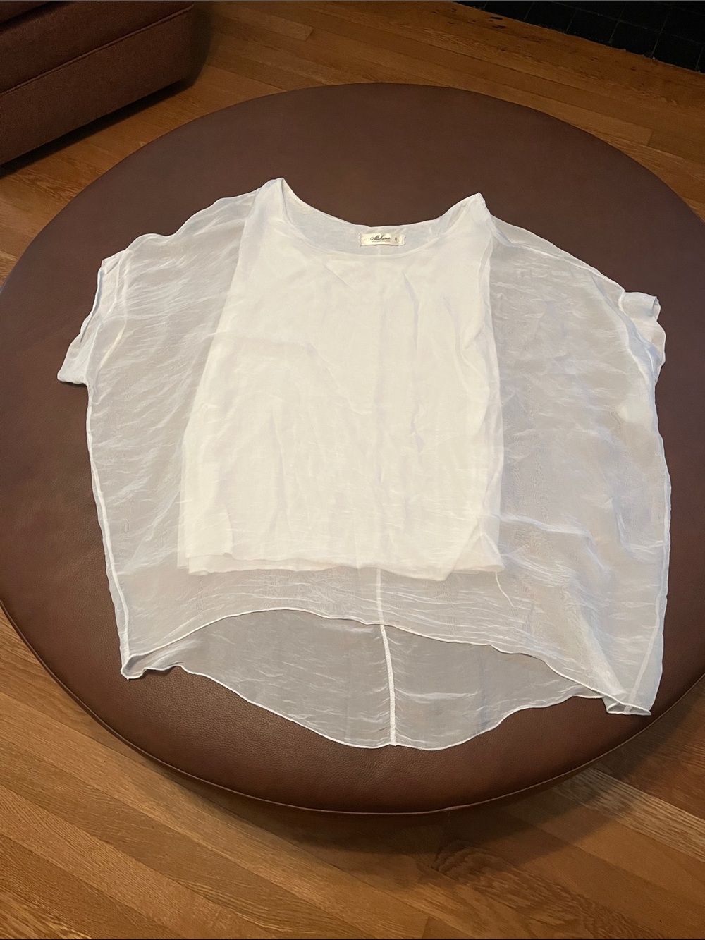 Mahina flowy white top one size